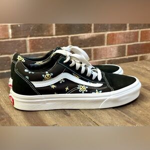 Vans Old Skool "Trippy Grin Floral" - "Wonderful Black" - M 6 / W 7.5.